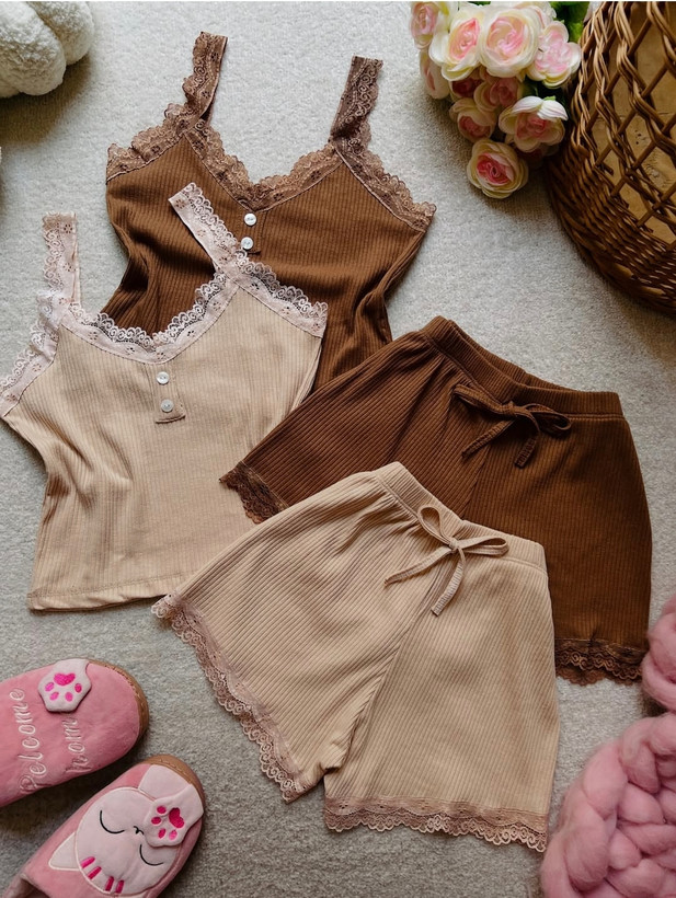 ست تاپ و شورتک کرکره ای